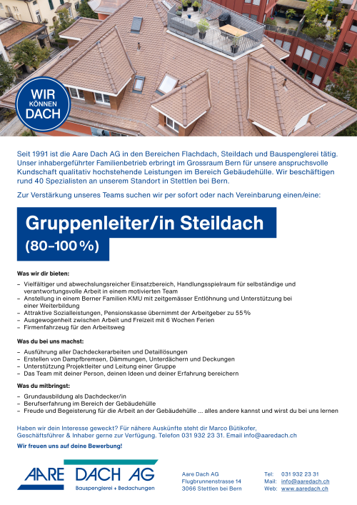 Stellenausschreibung Spenglerin